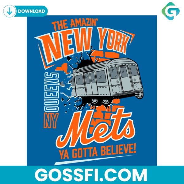 train-to-the-game-new-york-mets-baseball-svg