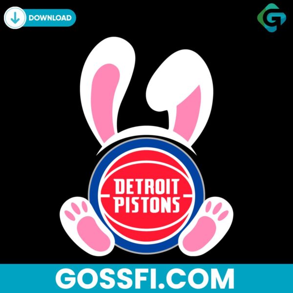 detroit-pistons-easter-bunny-svg-digital-download