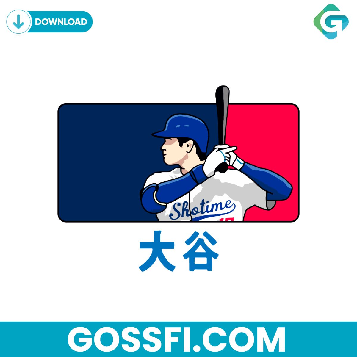 shohei-ohtani-baseball-player-dodgers-svg-digital-download