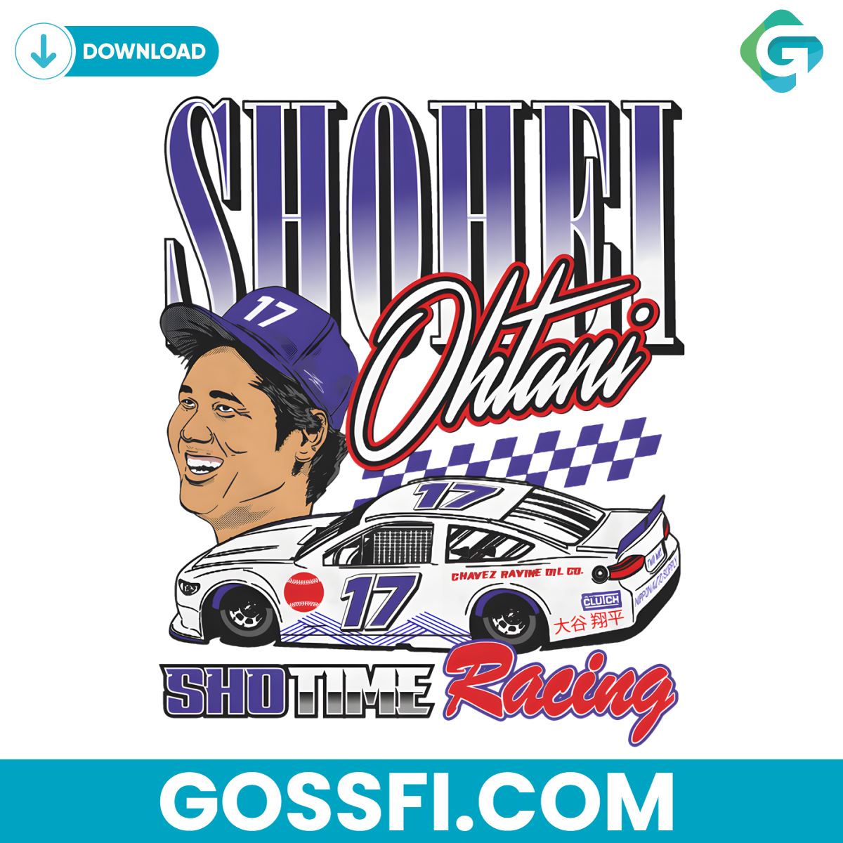 shohei-ohtani-sho-time-racing-mlb-svg-digital-download