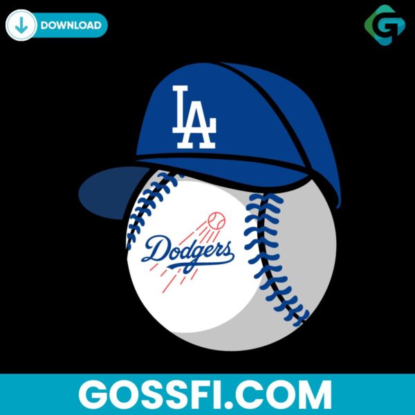 los-angeles-dodgers-vintage-cap-svg-digital-download