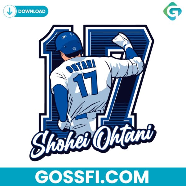 shohei-ohtani-back-17-los-angeles-dodgers-baseball-svg