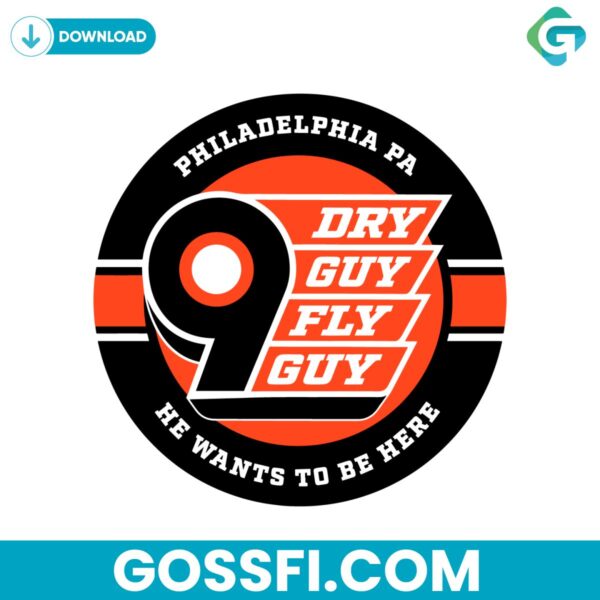 dry-guy-fly-guy-philadelphia-hockey-svg-digital-download