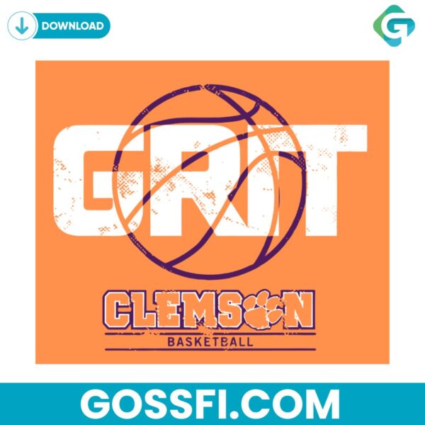 clemson-basketball-grit-ncaa-svg-digital-download