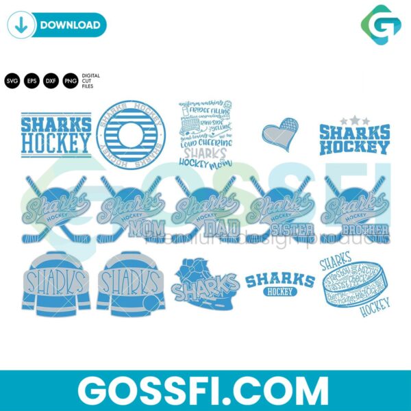 sharks-ice-hockey-bundle-svg-digital-download