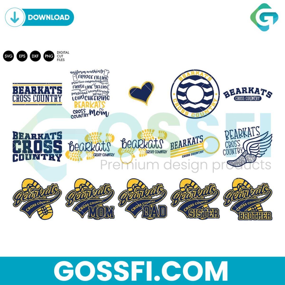 bearkats-cross-country-bundle-svg-digital-download