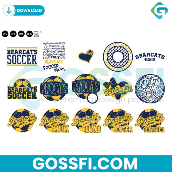 bearcats-soccer-bundle-svg-digital-download