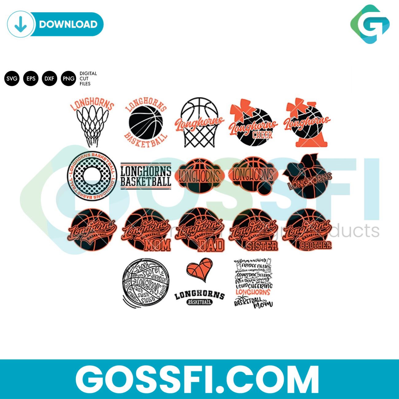 longhorns-basketball-bundle-svg-digital-download