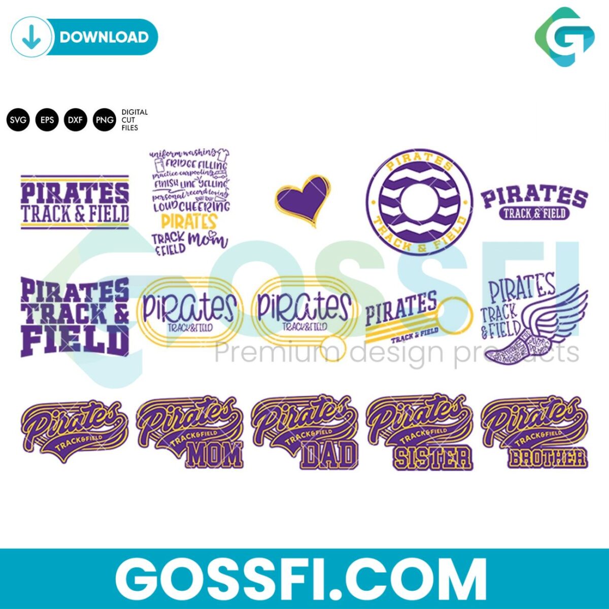 pirates-track-and-field-bundle-svg-digital-download