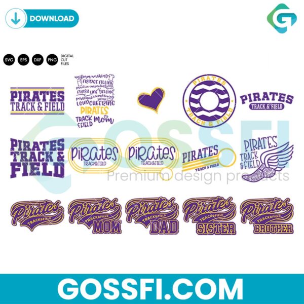 pirates-track-and-field-bundle-svg-digital-download