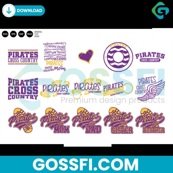 pirates-cross-country-bundle-svg-digital-download