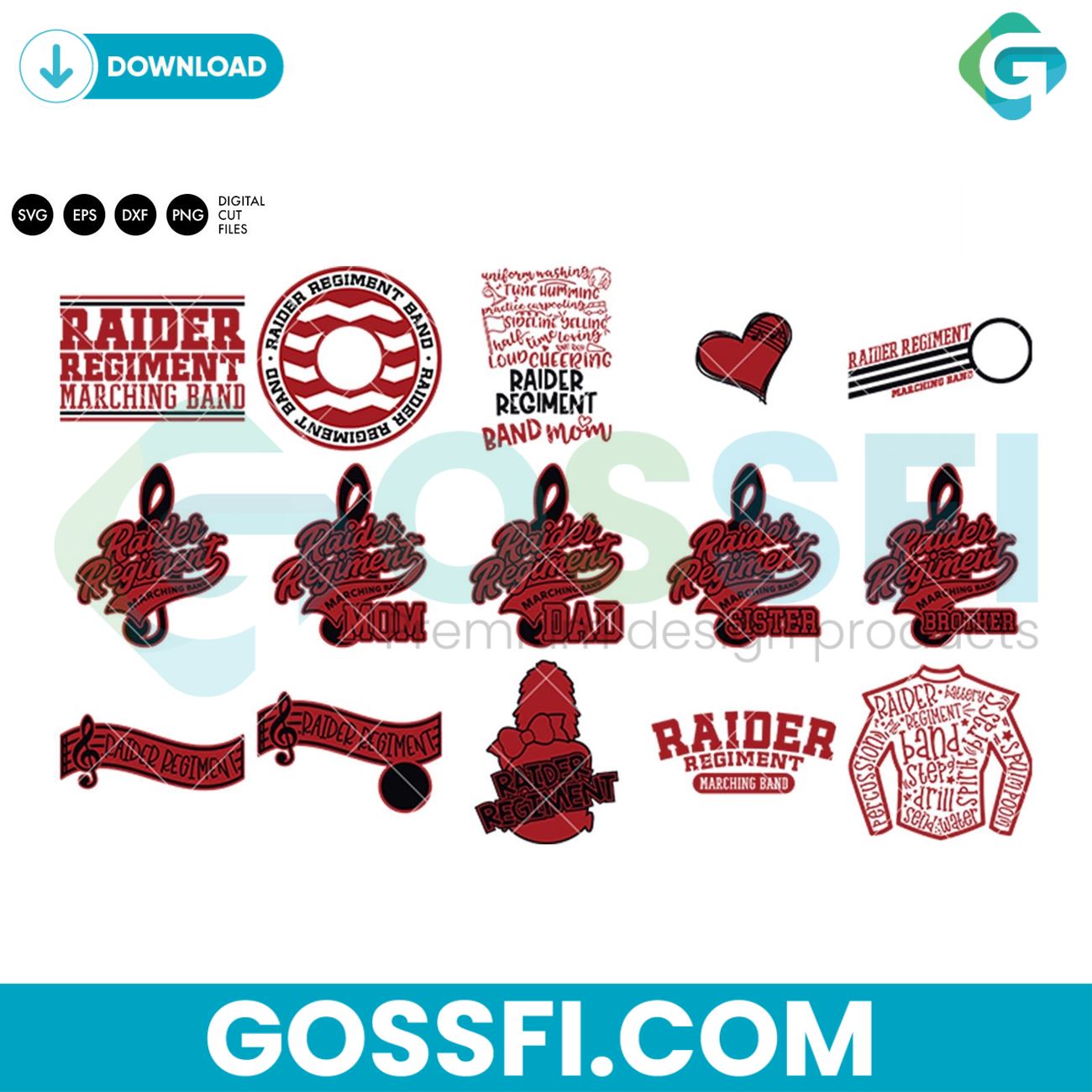 raider-regiment-band-bundle-svg-digital-download