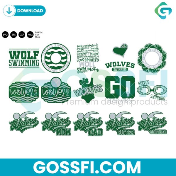 wolves-swim-bundle-svg-digital-download