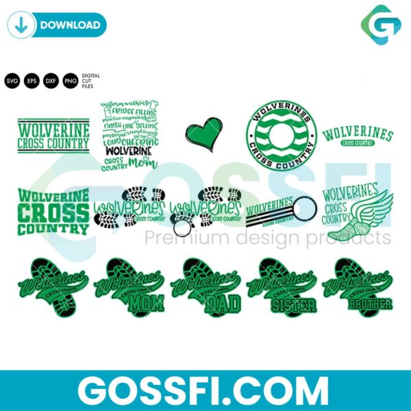 wolverines-cross-country-bundle-svg-digital-download