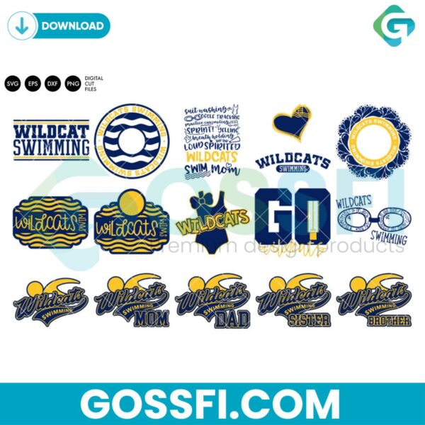 wildcats-swim-bundle-svg-digital-download