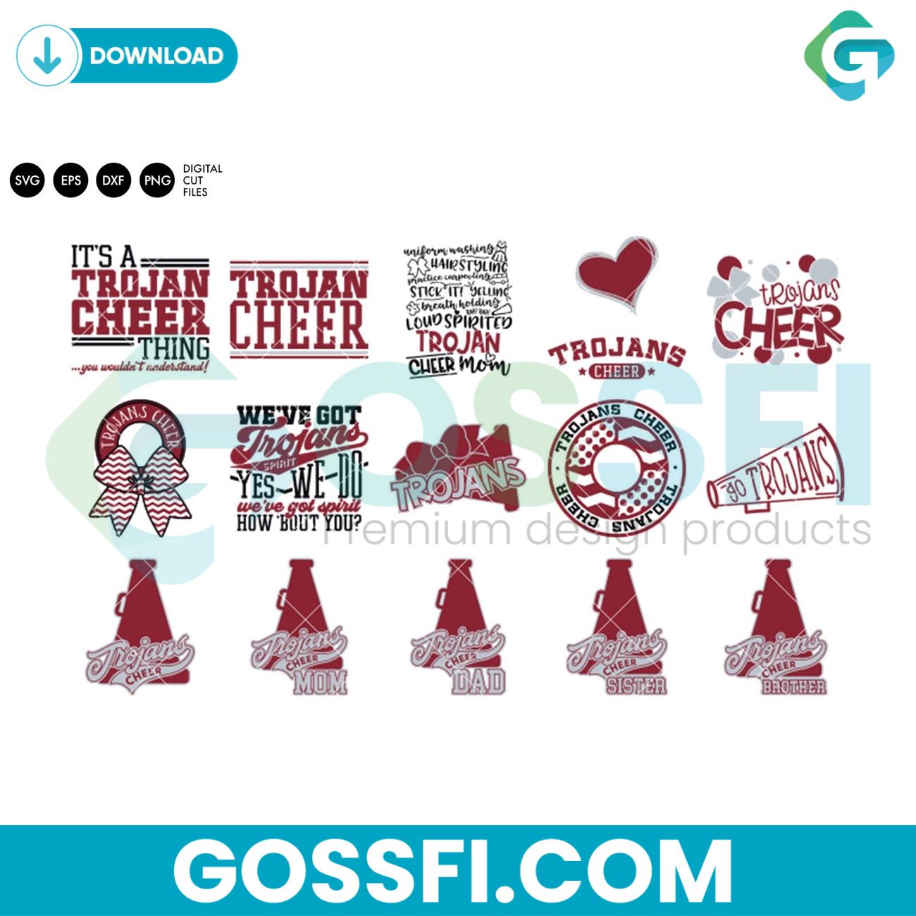 trojans-cheer-bundle-maroon-svg-digital-download