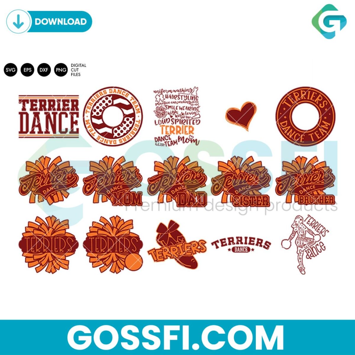 terriers-dance-bundle-svg-digital-download