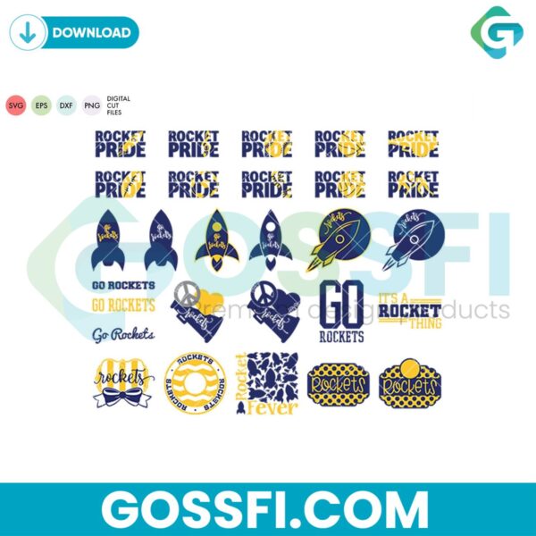 rockets-mascot-bundle-svg-digital-download