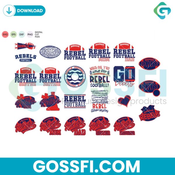 rebels-football-bundle-svg-digital-download