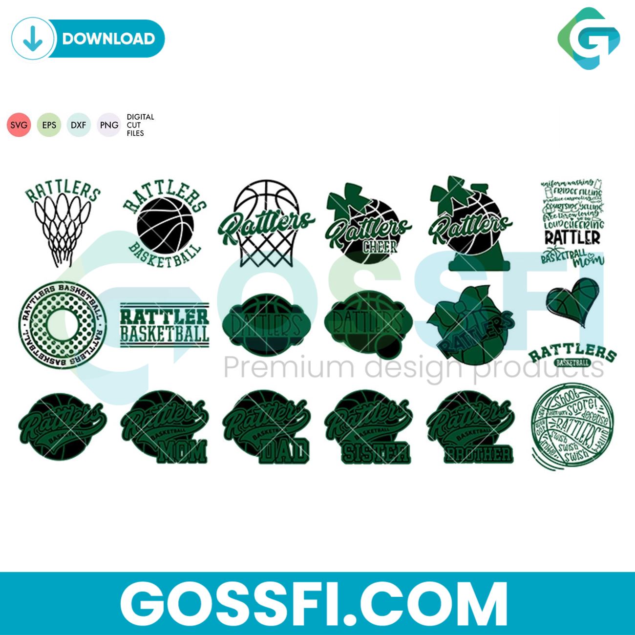 rattlers-basketball-bundle-svg-digital-download