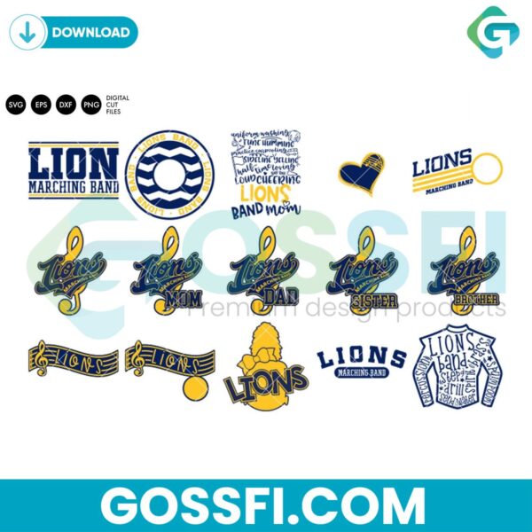 lions-band-bundle-svg-digital-download