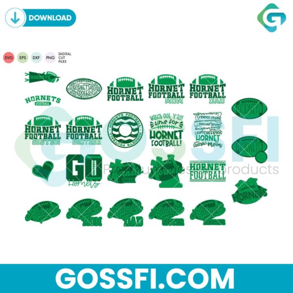 hornets-football-bundle-svg-digital-download