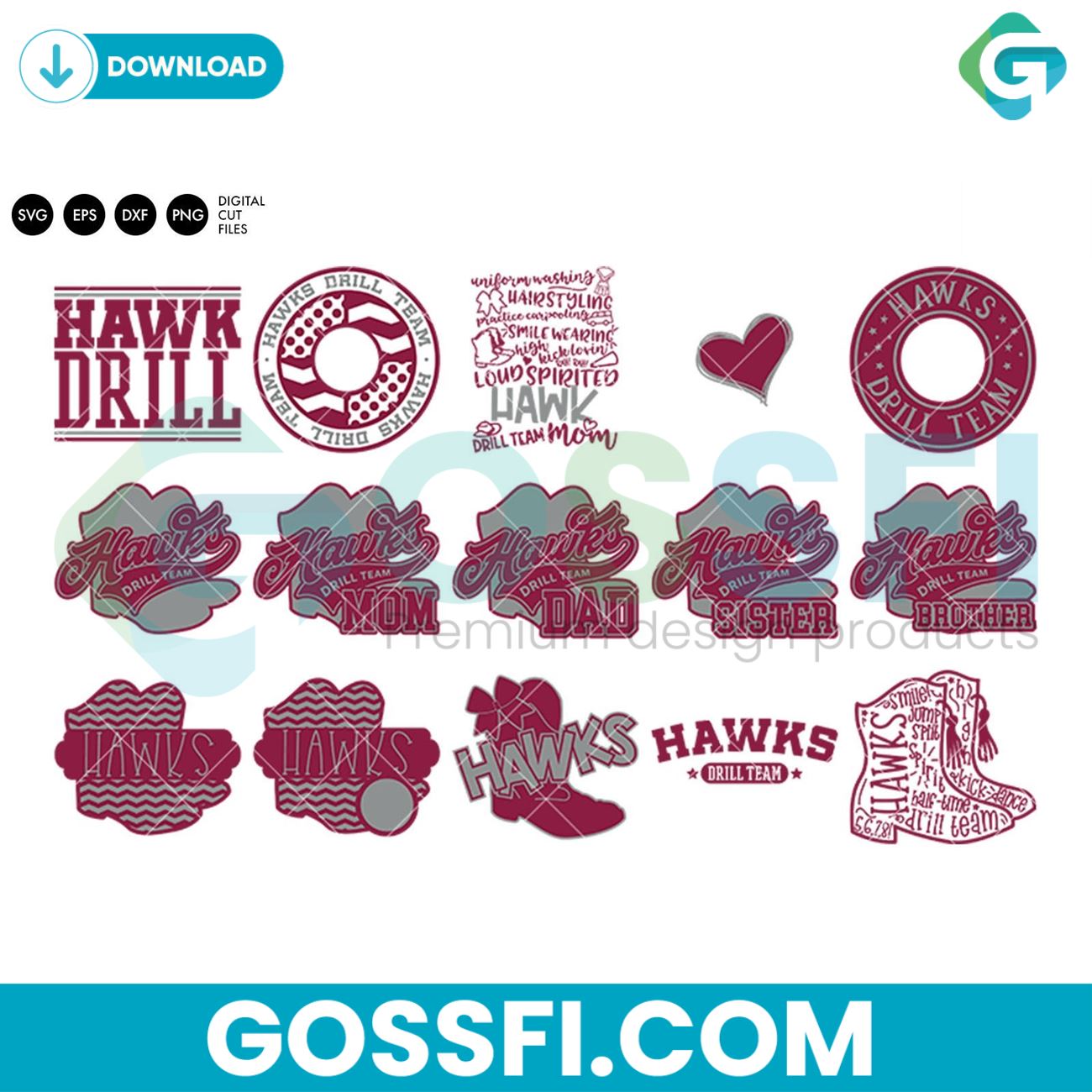 hawks-drill-bundle-svg-digital-download