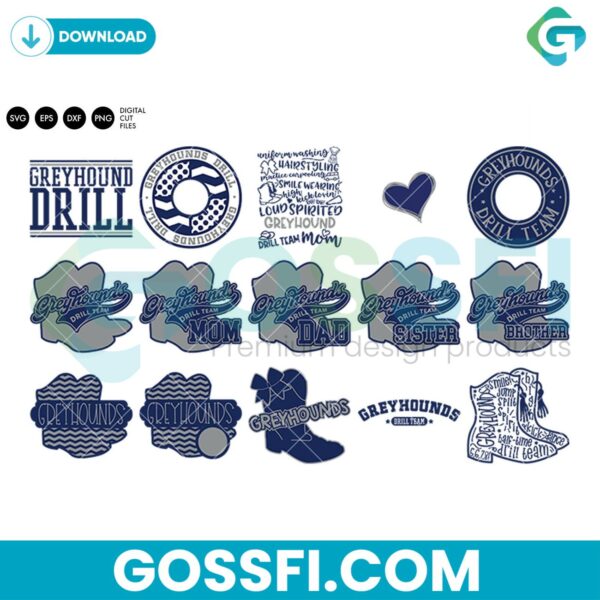 greyhounds-drill-bundle-svg-digital-download