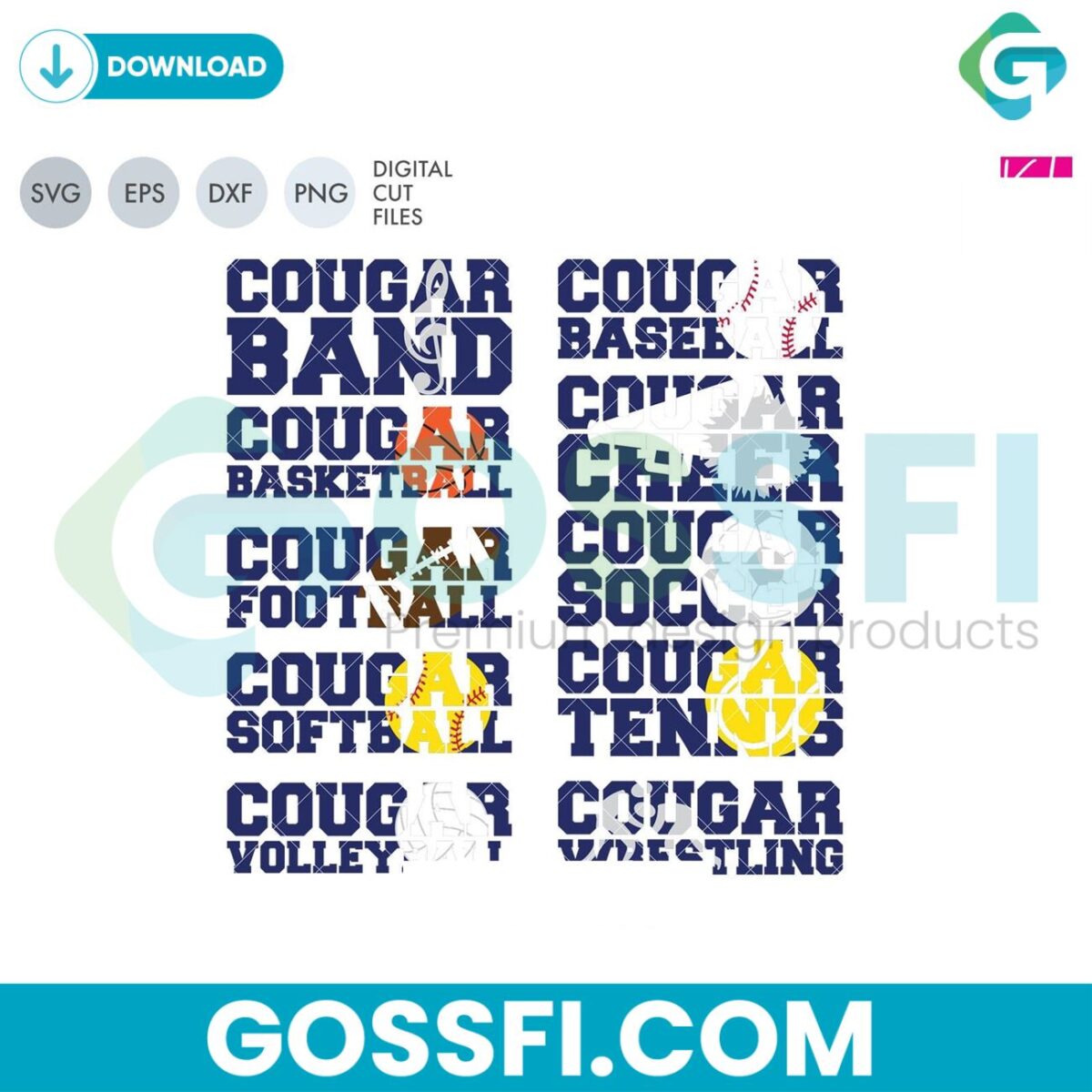 cougars-sports-pack-svg-digital-download