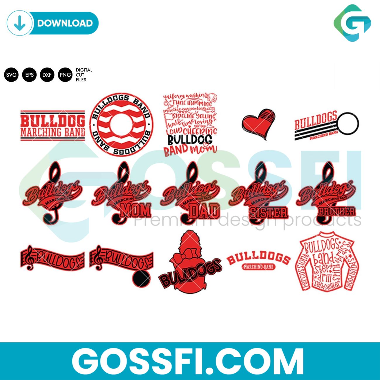 bulldogs-marching-band-bundle-svg-digital-download