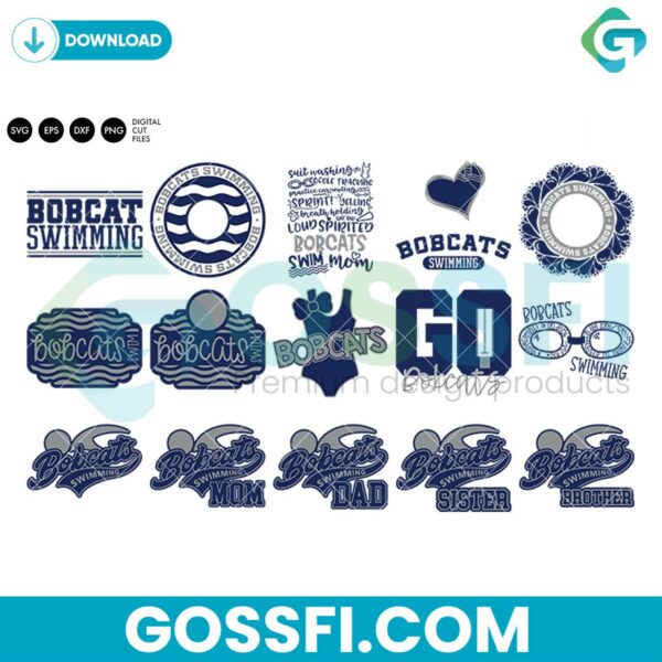 bobcats-swim-team-bundle-svg-digital-download