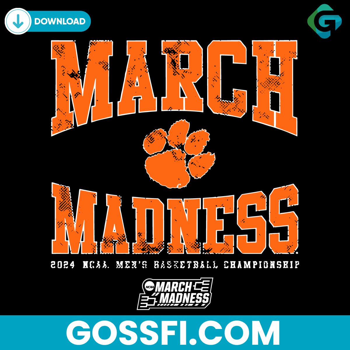 retro-clemson-mens-basketball-march-madness-svg-digital-download