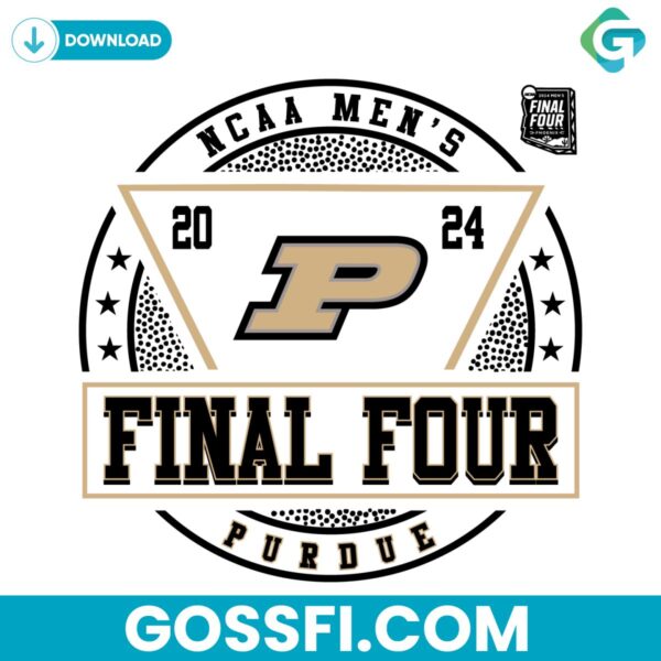 purdue-boilermakers-2024-final-four-circle-svg