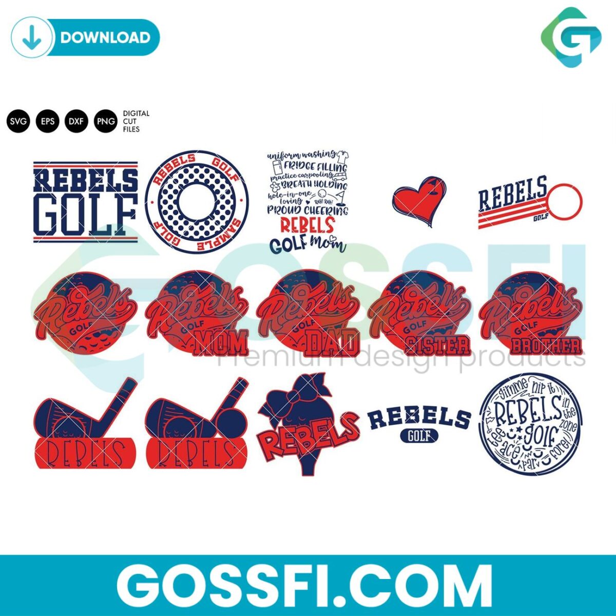 rebels-golf-team-bundle-svg-digital-download