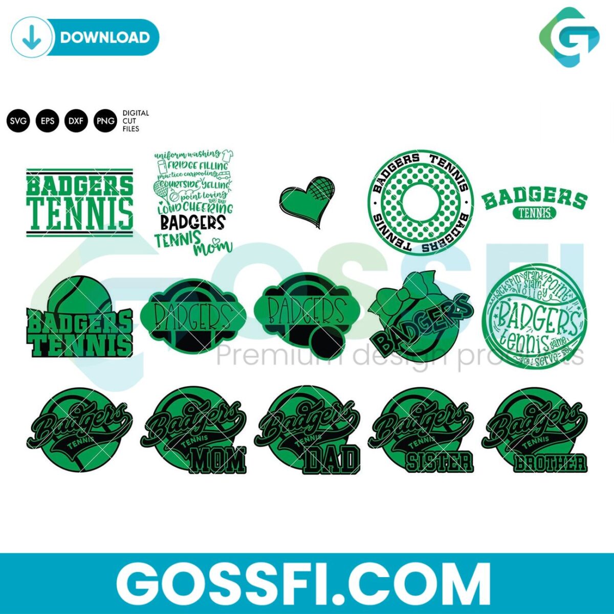 badgers-tennis-bundle-svg-digital-download