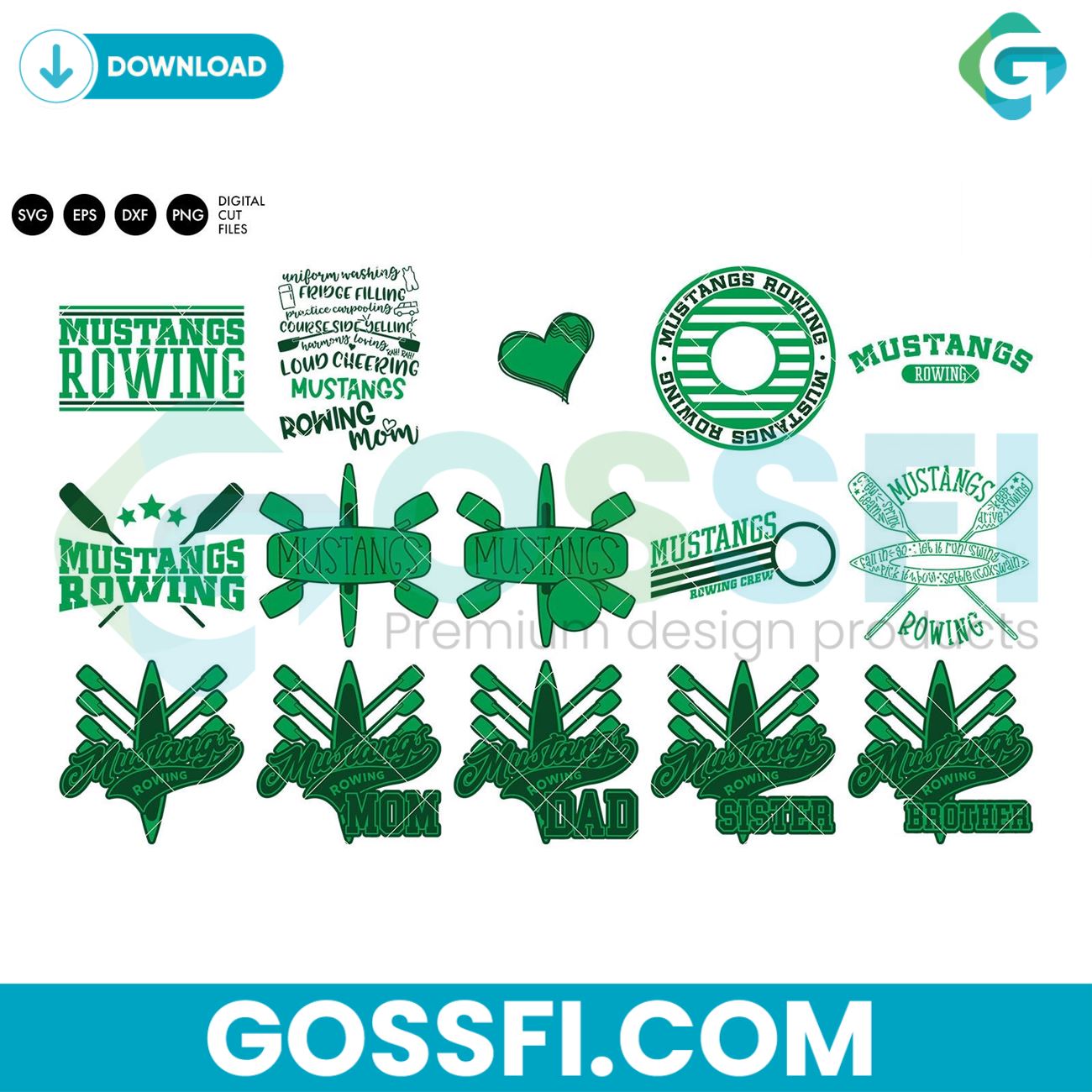 mustangs-rowing-crew-bundle-svg-digital-download