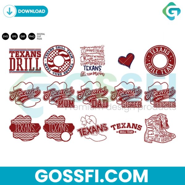 texans-drill-team-bundle-svg-digital-download