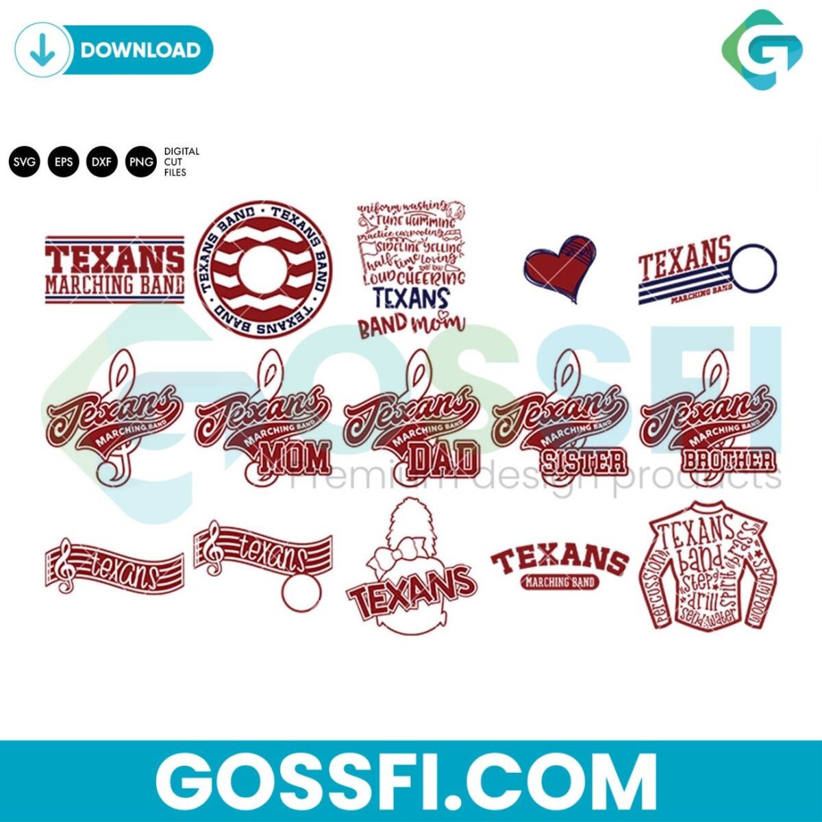 texans-marching-band-bundle-svg-digital-download