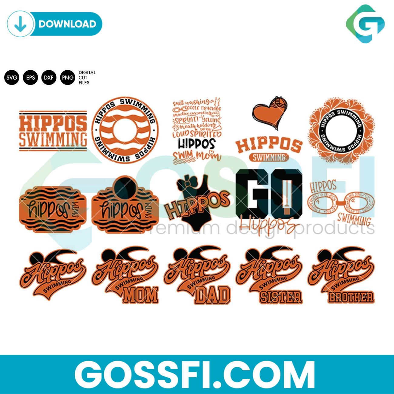 hippos-swim-team-bundle-svg-digital-download