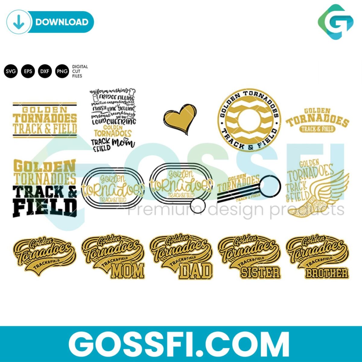 golden-tornadoes-track-and-field-bundle-svg-digital-download