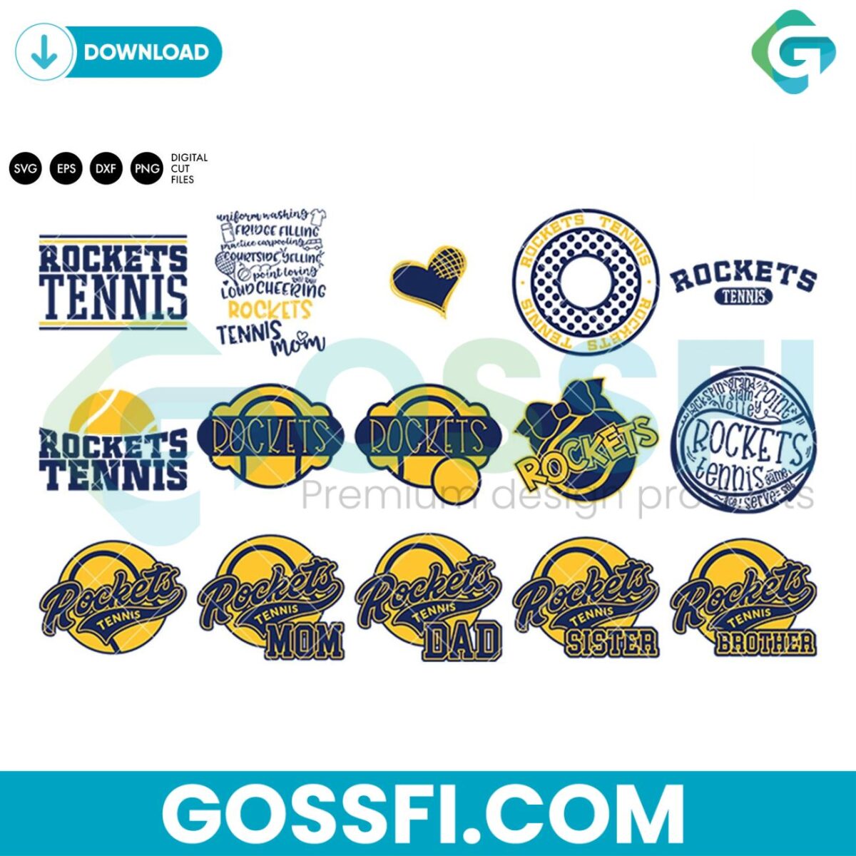 rockets-tennis-team-bundle-svg-digital-download