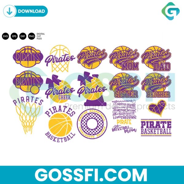 pirates-basketball-bundle-svg-digital-download