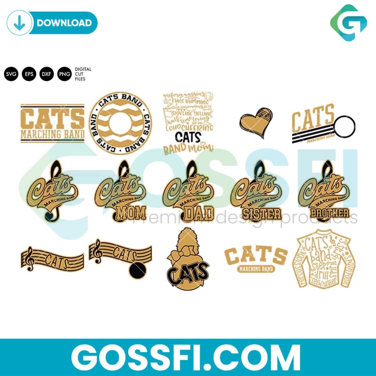 cats-marching-band-bundle-svg-digital-download