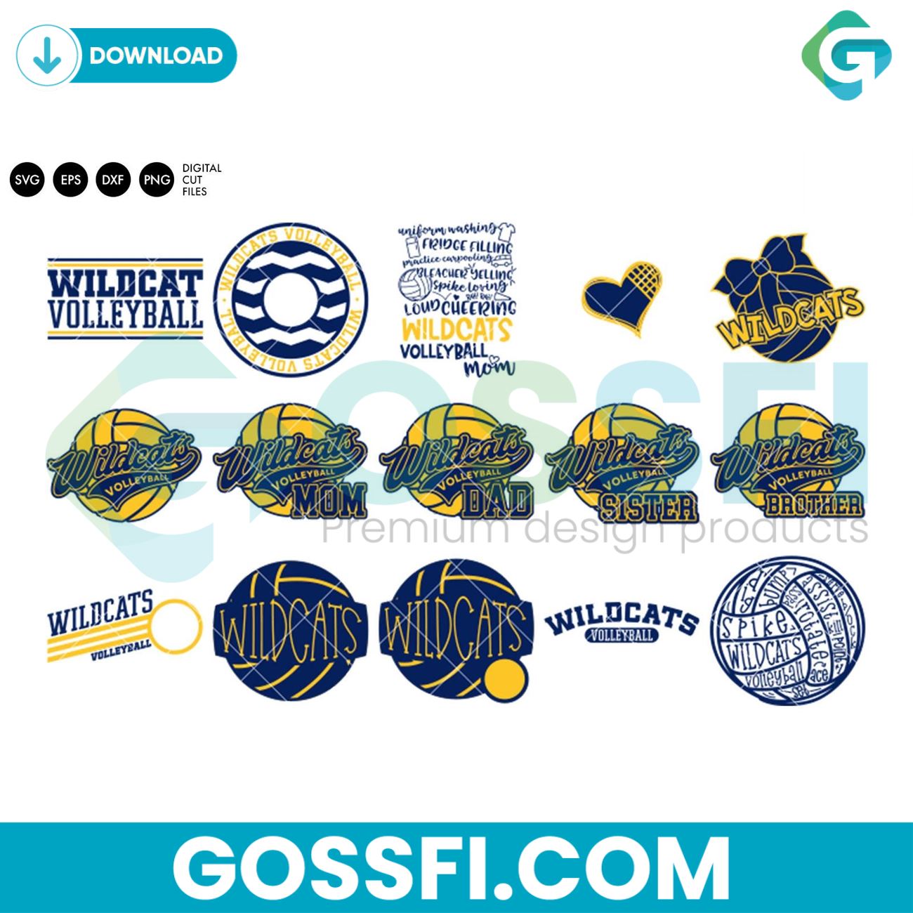 wildcats-volleyball-bundle-svg-digital-download