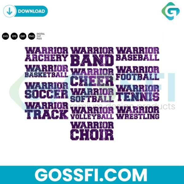 warriors-sports-pack-svg-digital-download