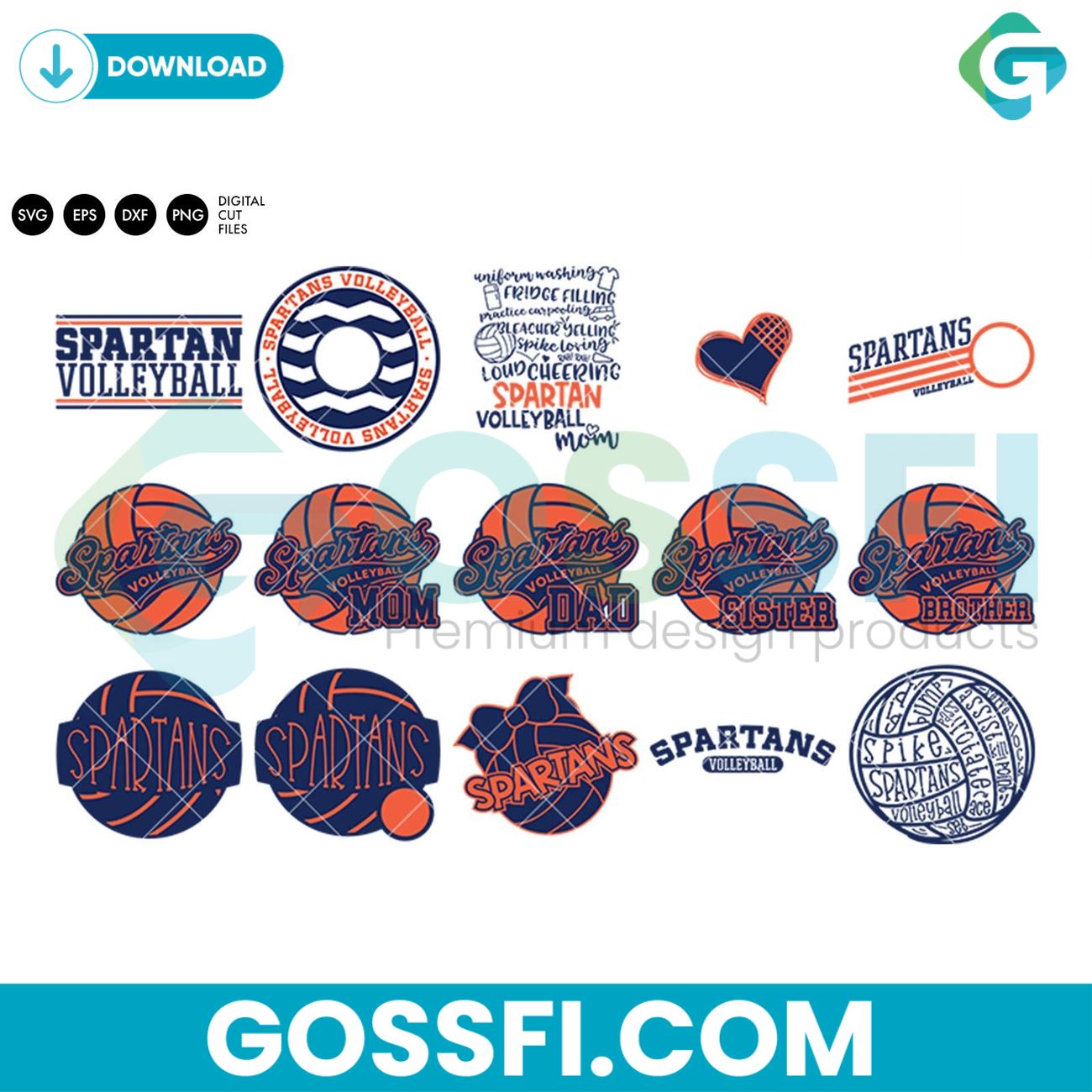 spartans-volleyball-bundle-svg-digital-download