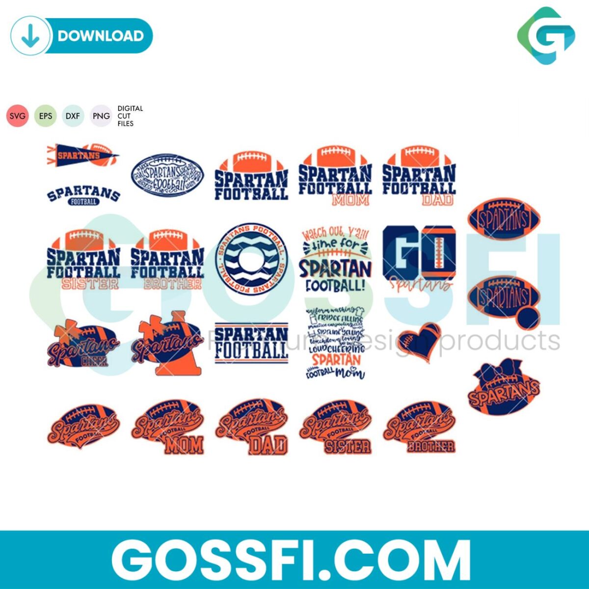 spartans-football-bundle-svg-digital-download