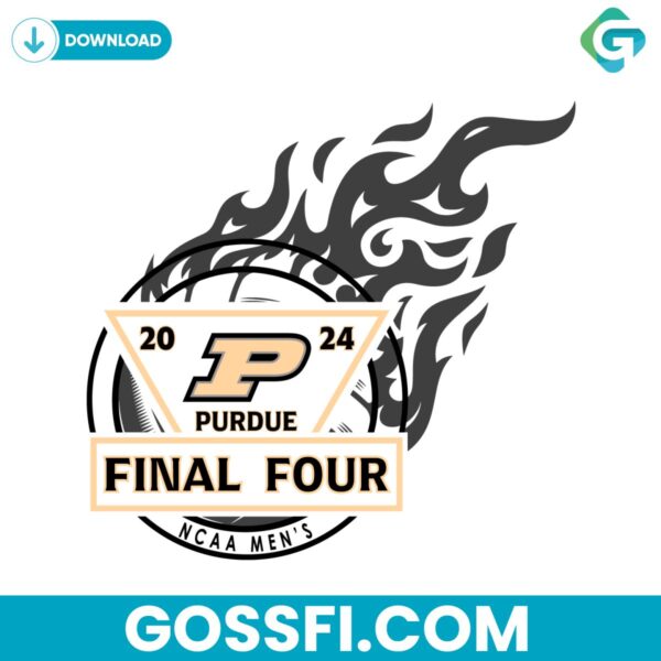final-four-purdue-basketball-fire-svg-digital-download