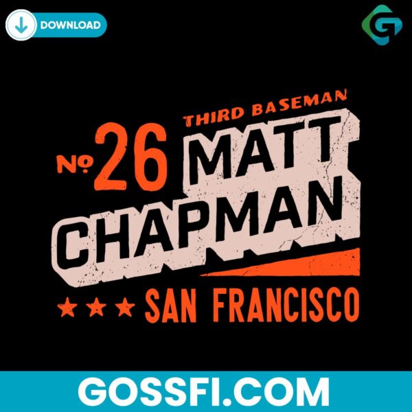 matt-chapman-third-baseman-san-francisco-baseball-svg