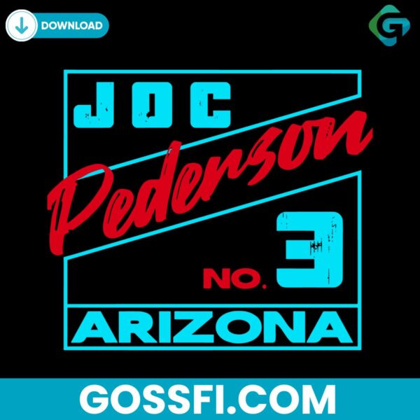 joc-pederson-arizona-no-3-baseball-svg-digital-download